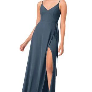Azazie Tajera Bridesmaid's Dress - Neptune Blue